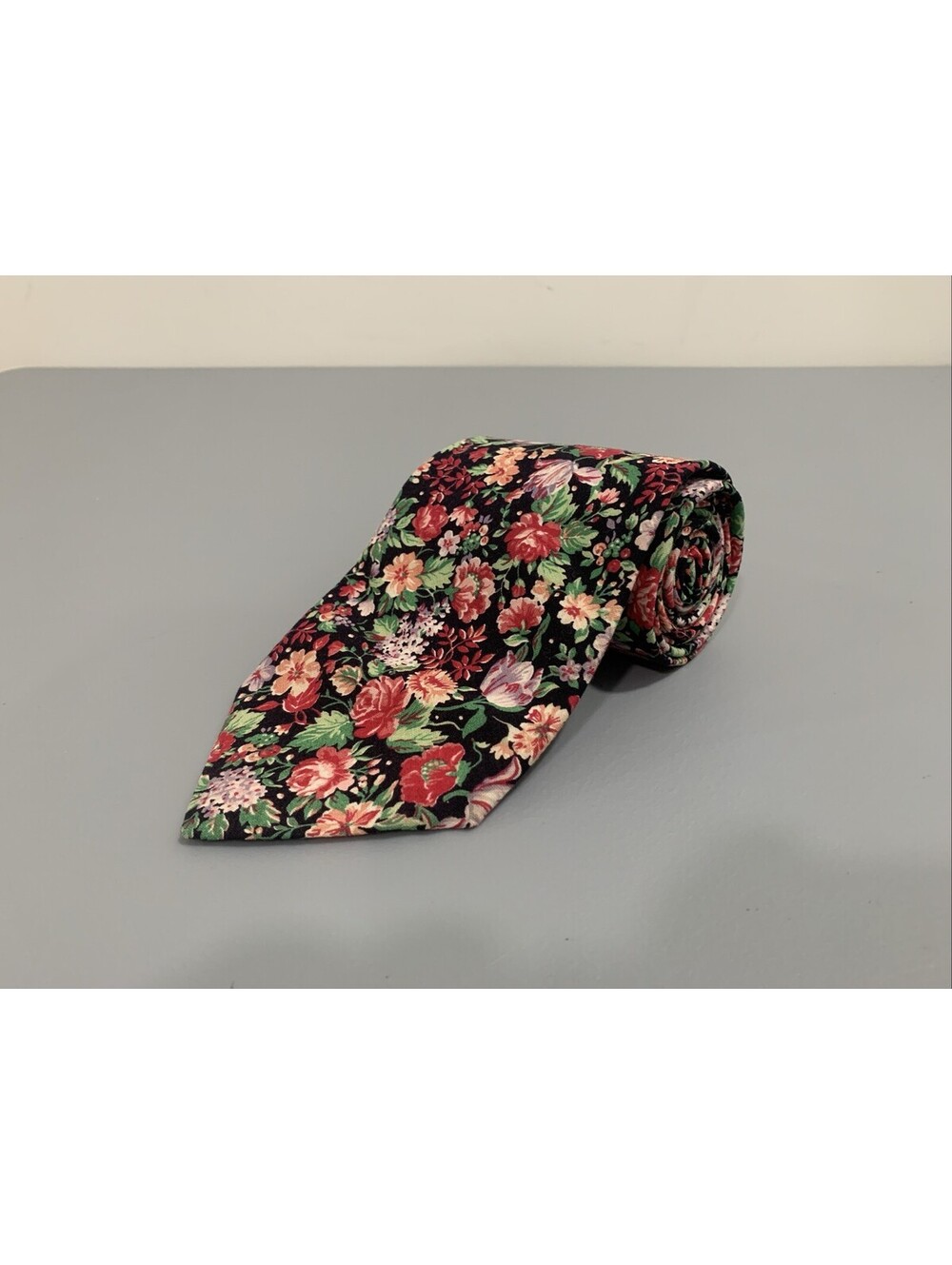 Custom Made Men's Multi Color Floral Tie